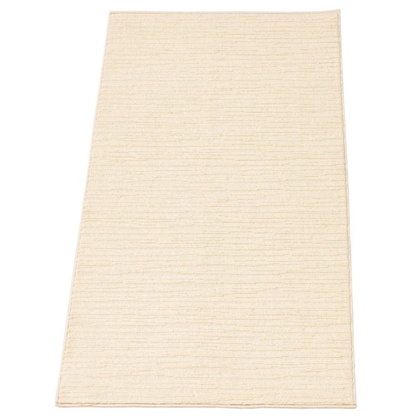 Ecarpet Yeta 3-ft x 5-ft Ivory Rectangular Indoor Solid Area Rug