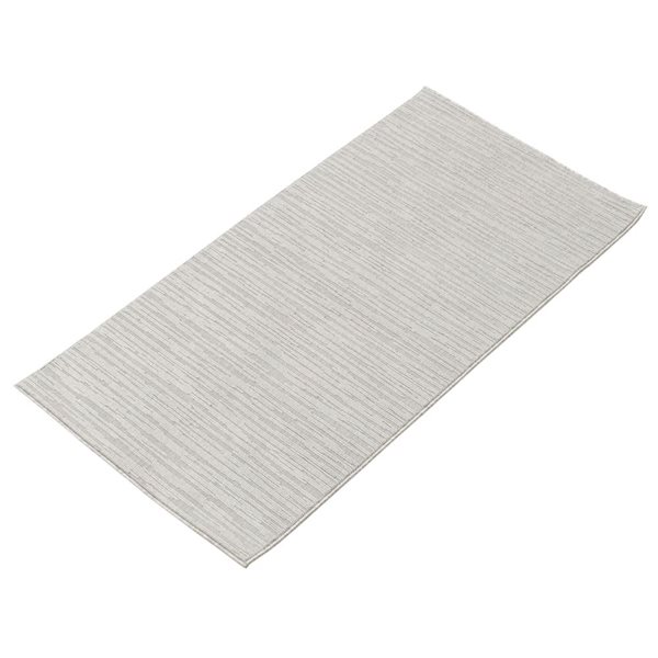 Ecarpet Yeta 3-ft x 5-ft Grey Rectangular Indoor Solid Area Rug