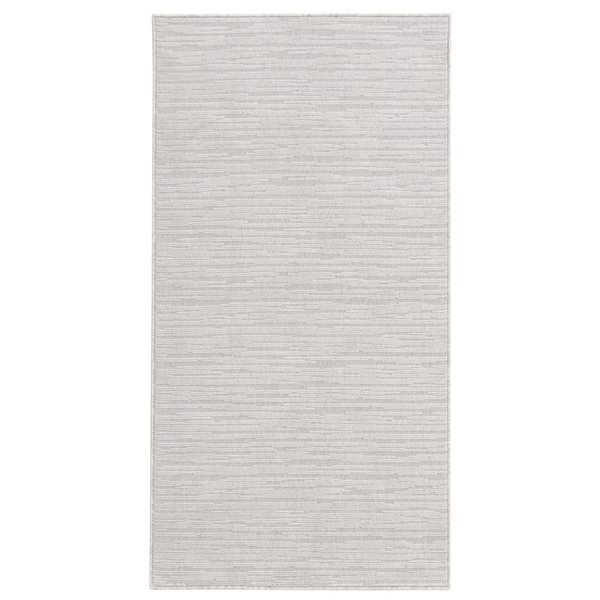 Ecarpet Yeta 3-ft x 5-ft Grey Rectangular Indoor Solid Area Rug