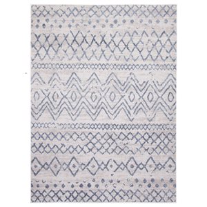 ECARPET Astrid 6.5-ft x 9.5-ft Blue Rectangular Area rug