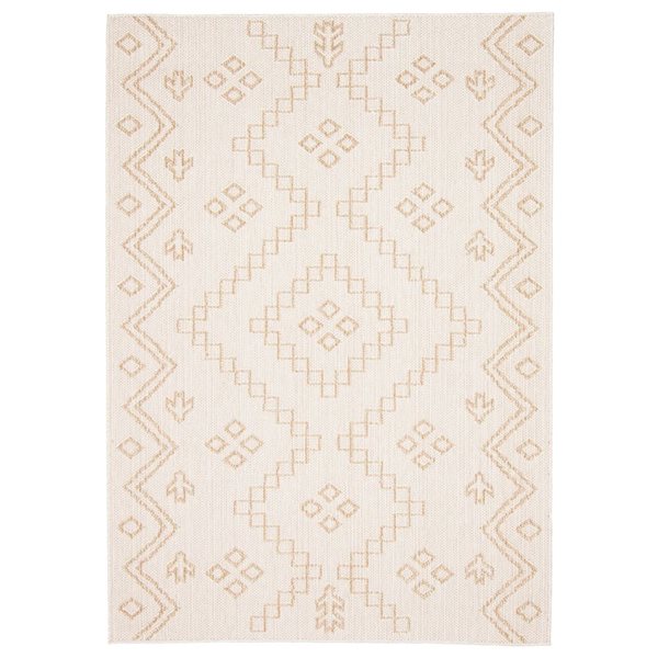 Tapis Caral par ECARPET rectangulaire taupe de 8 pi x 10 pi