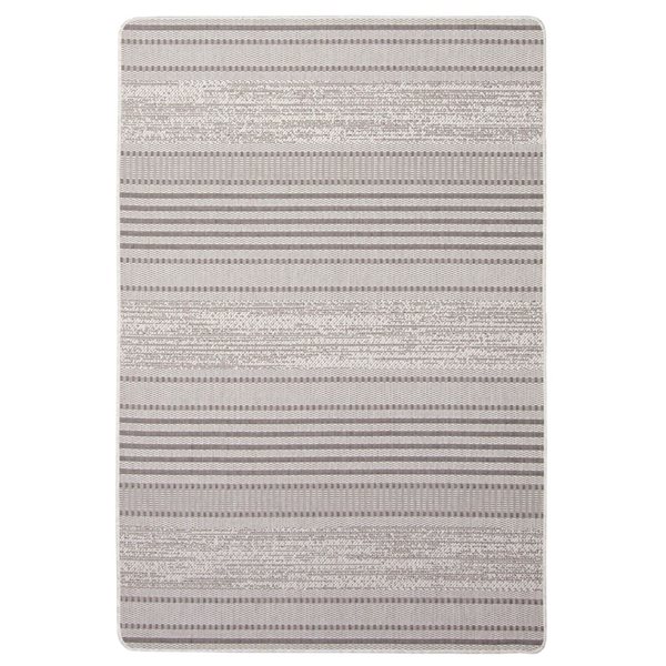 ECARPET Cabana 4.5-ft x 6-ft Grey Rectangular Area rug