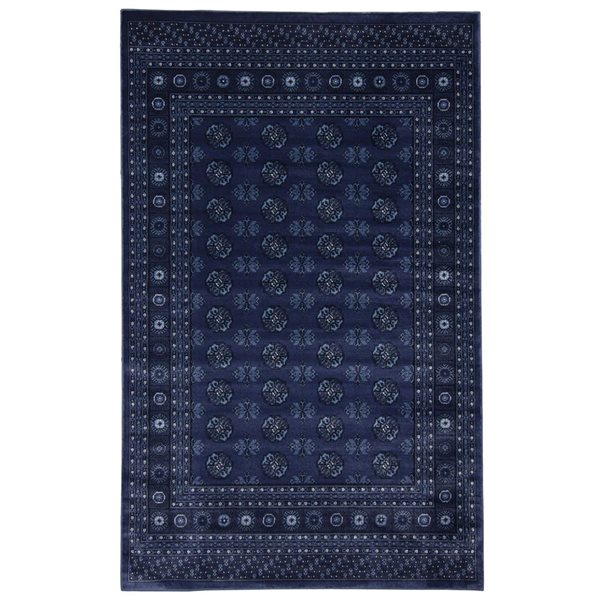 ECARPET Bokhara 8-ft x 10-ft Blue Rectangular Area rug