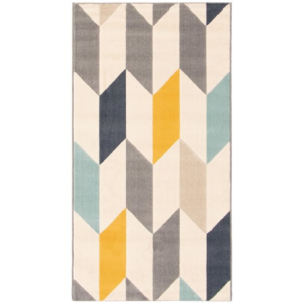 ECARPET Burke 3-ft x 5-ft Multicolour Rectangular Area rug 350967