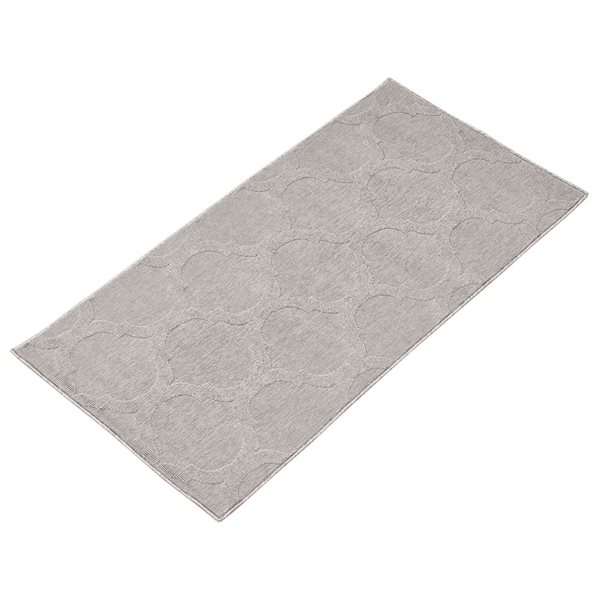 ECARPET Cambridge 3-ft x 5-ft Grey Rectangular Area rug