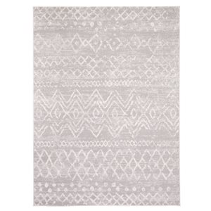 ECARPET Astrid 4-ft x 5.5-ft Grey Rectangular Area rug