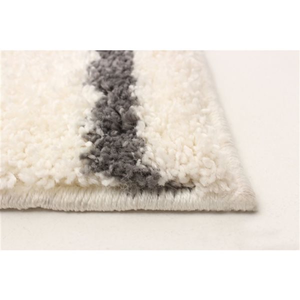 Tapis Amara par ECARPET rectangulaire ivoire de 4 pi x 6 pi