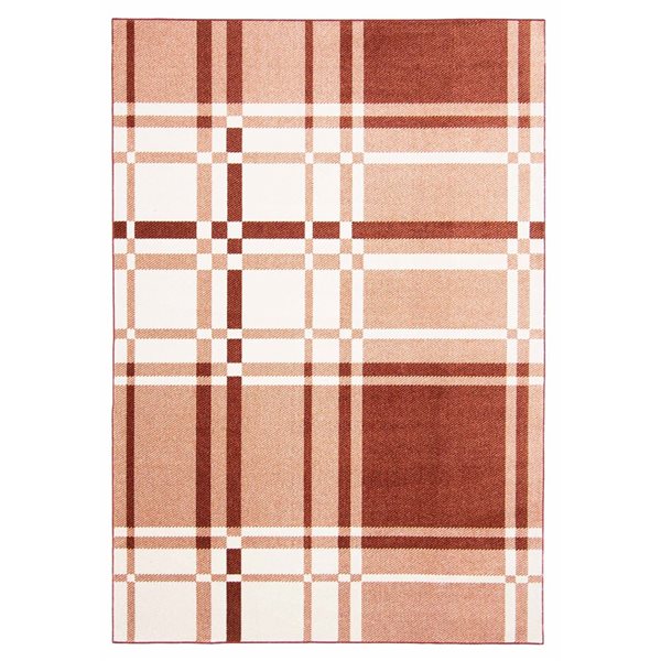 ECARPET Aqua Roma 8-ft x 10-ft Copper Rectangular Area rug