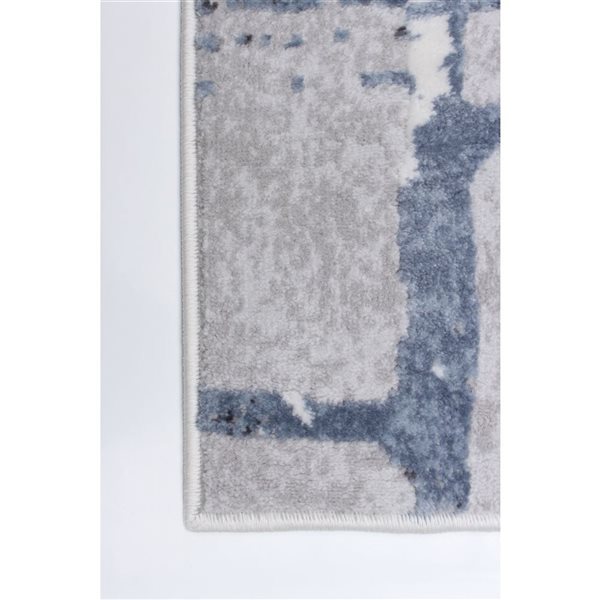 Tapis Anitra par ECARPET rectangulaire bleu pâle de 4 pi x 5,5 pi