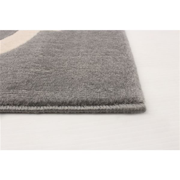 Tapis Arbour par ECARPET rectangulaire gris de 5,25 pi x 7,5 pi