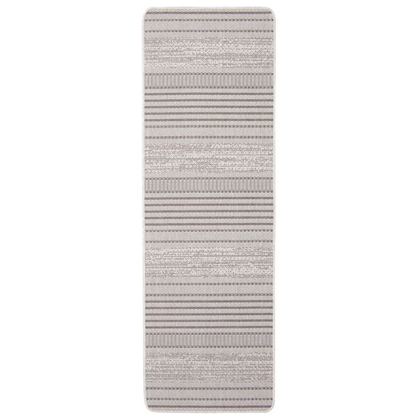 Tapis de passage Cabana par ECARPET rectangulaire gris de 2 pi x 6,5 pi