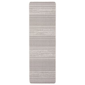 Tapis de passage Cabana par ECARPET rectangulaire gris de 2 pi x 6,5 pi