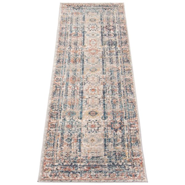 ECARPET Bolivia Yalameh 2-ft x 8-ft Multicolour Rectangular Runner