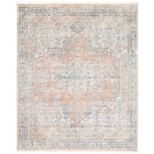 ECARPET Bahama Heriz 5.25-ft x 6.5-ft Beige Rectangular Area rug