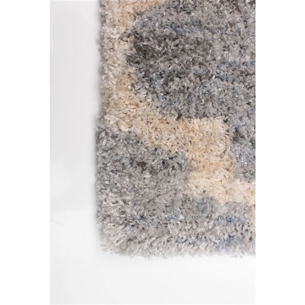 Tapis Annica par ECARPET rectangulaire gris de 4 pi x 5,5 pi