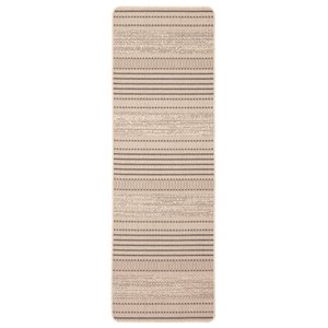 Tapis de passage Cabana par ECARPET rectangulaire ocre de 2 pi x 6,5 pi