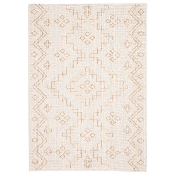ECARPET Caral 5-ft x 7-ft Taupe Rectangular Area rug