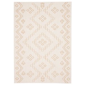 ECARPET Caral 5-ft x 7-ft Taupe Rectangular Area rug