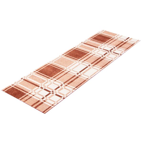 ECARPET Aqua Roma 2.5-ft x 8-ft Copper Rectangular Runner