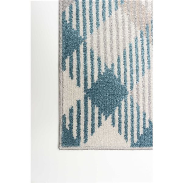 Tapis de passage Aqua Kors par ECARPET rectangulaire gris de 2,5 pi x 8 pi