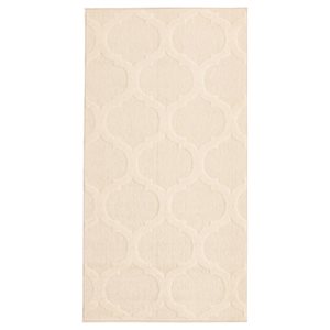 Tapis Cambridge par ECARPET rectangulaire ivoire de 3 pi x 5 pi