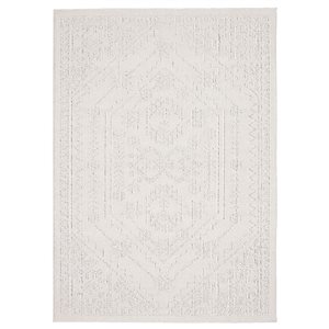 ECARPET Boheme 6.5-ft x 9.5-ft Grey Rectangular Area rug