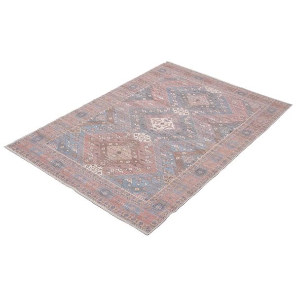 Tapis Afshar par ECARPET rectangulaire bleu de 8 pi x 10 pi