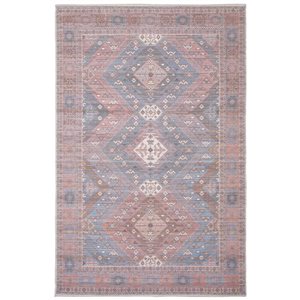 ECARPET Afshar 8-ft x 10-ft Blue Rectangular Area rug