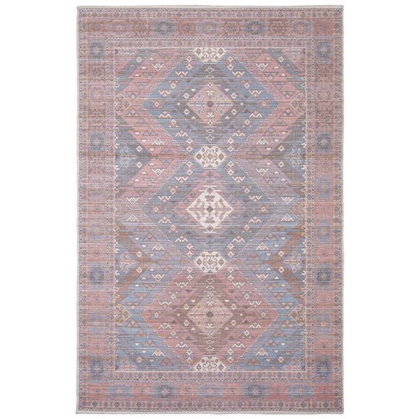 Tapis Afshar par ECARPET rectangulaire bleu de 8 pi x 10 pi