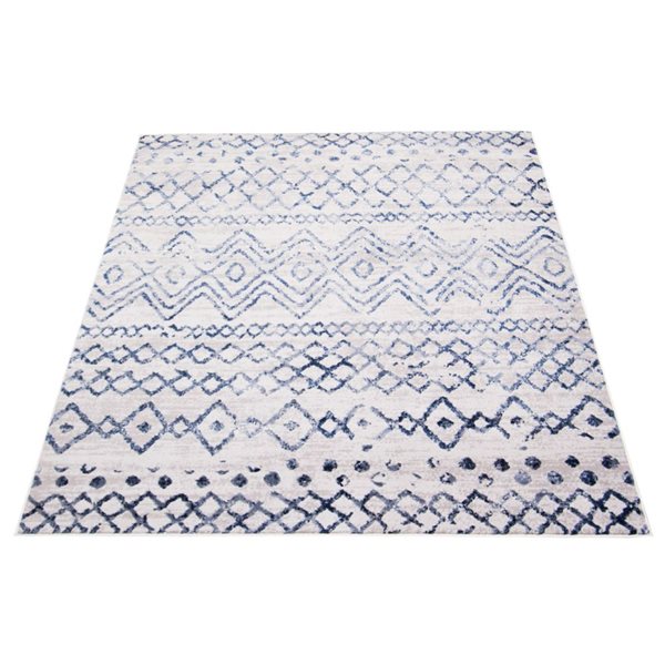 Tapis Astrid par ECARPET rectangulaire bleu marine de 8 pi x 10 pi