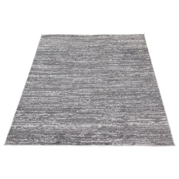 ECARPET Addel 5.25-ft x 7.25-ft Grey Rectangular Area rug