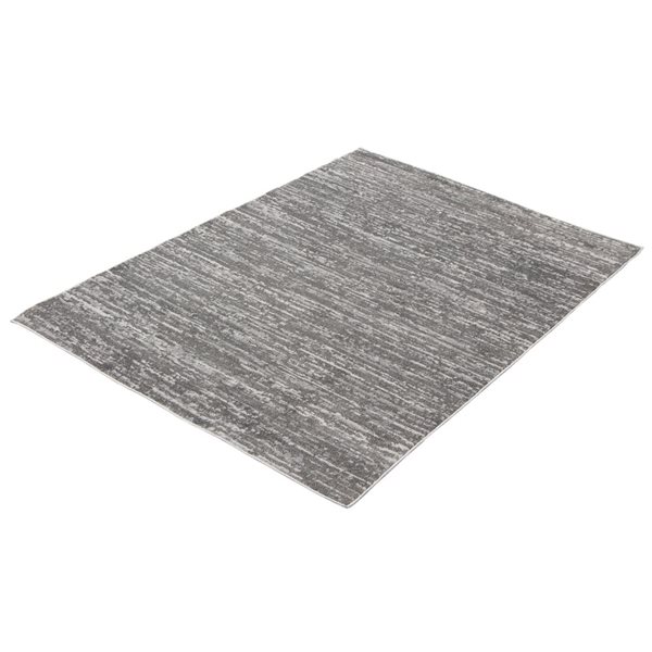 ECARPET Addel 5.25-ft x 7.25-ft Grey Rectangular Area rug