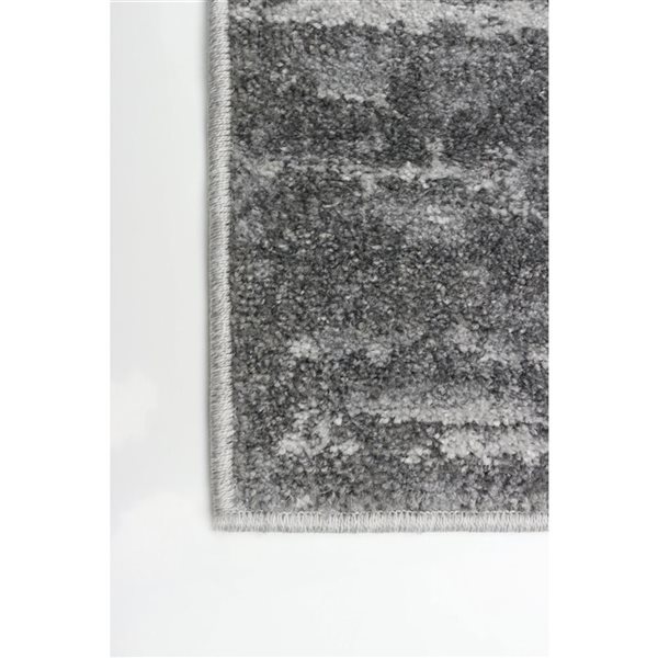 ECARPET Addel 5.25-ft x 7.25-ft Grey Rectangular Area rug