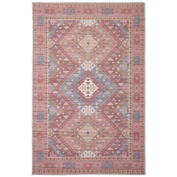 Tapis Afshar par ECARPET rectangulaire rouge de 8 pi x 10 pi