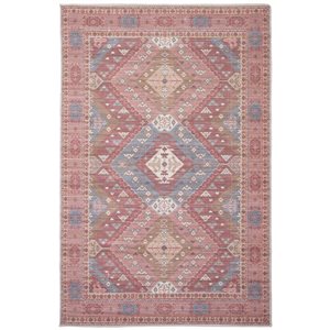 Tapis Afshar par ECARPET rectangulaire rouge de 8 pi x 10 pi