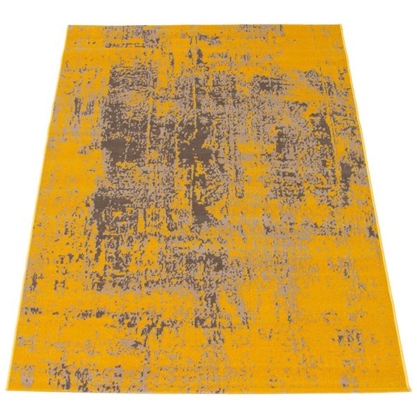 ECARPET Charlotte 4.5-ft x 6.5-ft Yellow Rectangular Area rug