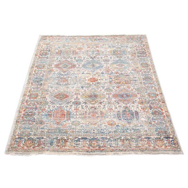 ECARPET Bolivia Yalameh 8-ft x 10-ft Multicolour Rectangular Area rug