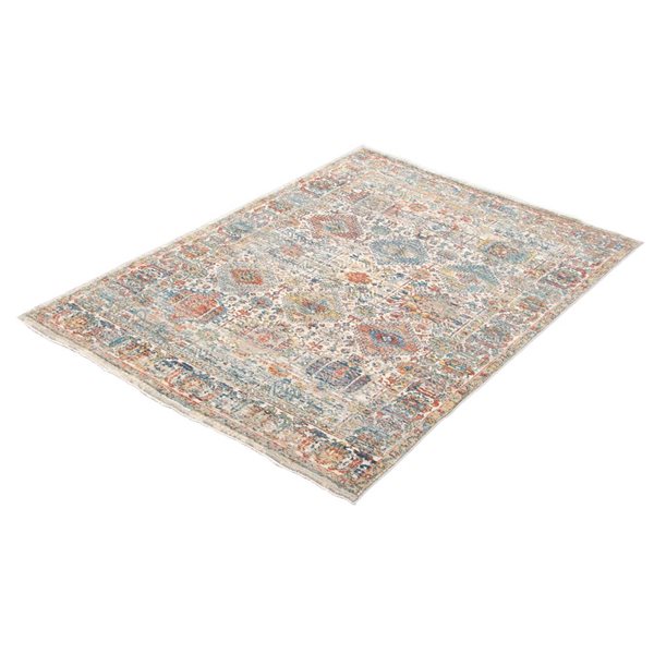 ECARPET Bolivia Yalameh 8-ft x 10-ft Multicolour Rectangular Area rug
