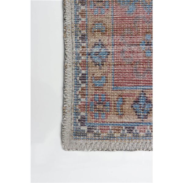 Tapis Afshar par ECARPET rectangulaire bleu pâle de 8 pi x 10 pi