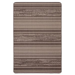 ECARPET Cabana 4.5-ft x 6-ft Chocolate Rectangular Area rug