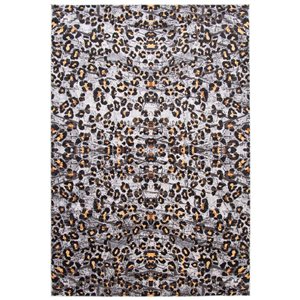 ECARPET Cheetah 5.25-ft x 7.25-ft Ivory Rectangular Area rug