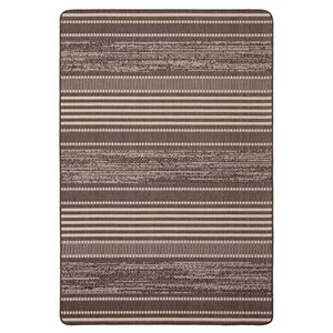 ECARPET Cabana 3.25-ft x 4.5-ft Chocolate Rectangular Area rug