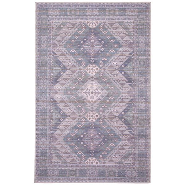 ECARPET Afshar 8-ft x 10-ft Grey Rectangular Area rug