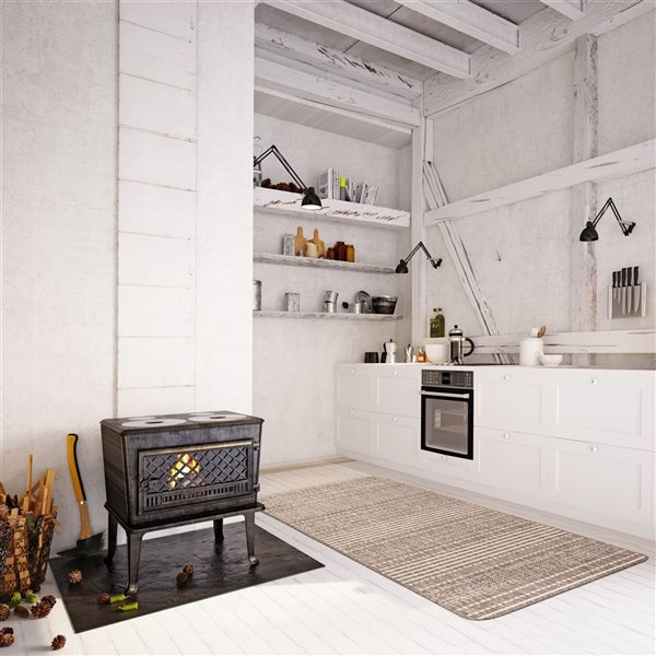 ECARPET Cabana 4.5-ft x 6-ft Taupe Rectangular Area rug