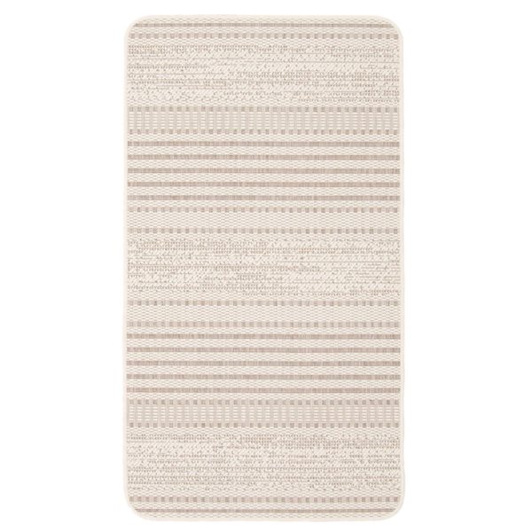 ECARPET Cabana 2-ft x 4-ft Ivory Rectangular Area rug