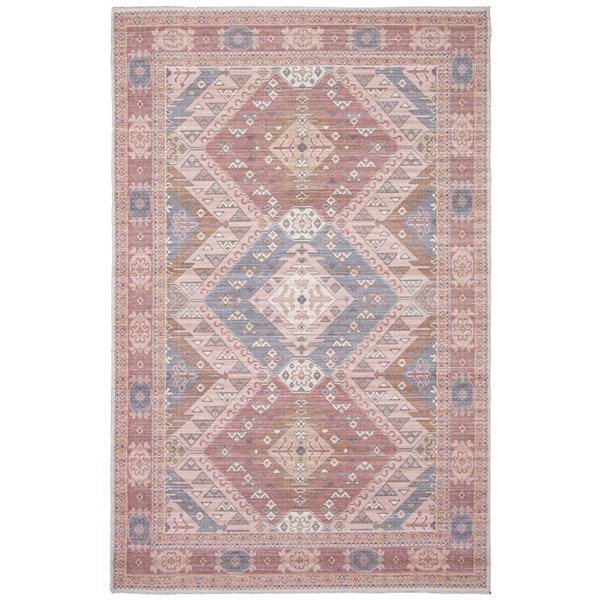 ECARPET Afshar 5-ft x 8-ft Beige Rectangular Area rug