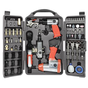 Ensemble d'outils pneumatiques polyvalents King Canada, 71 pièces