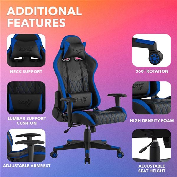 Navy blue gaming discount chair