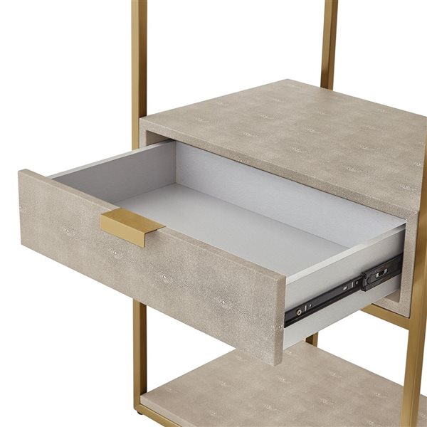 Nicole Miller Landan Modern Cream White Console Table in the Console Tables  department at