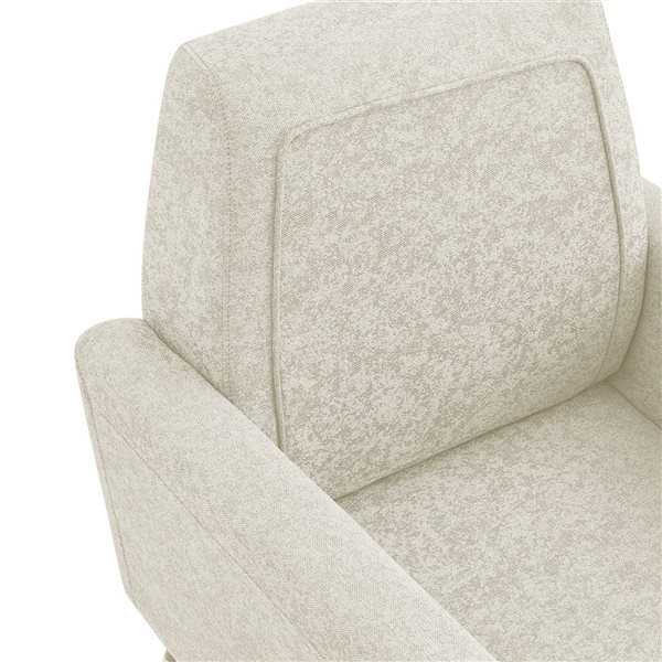 Inspired Home Kage Modern Beige Linen Accent Chair AC312 03BE LAC